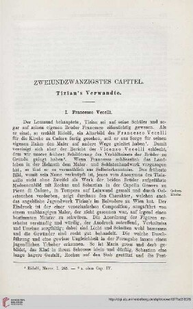 Zweiundzwanzigstes Capitel. Tizian’s Verwandte