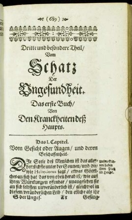Das erste Buch/ Von Den Kranckheiten deß Haupts.