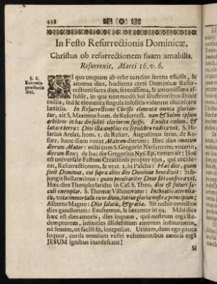 438-459, In Festo Resurrectionis Dominicae. - In Festo SS. Philippi, & Jacobi.