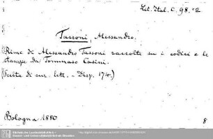 Literatura Italica C 0098