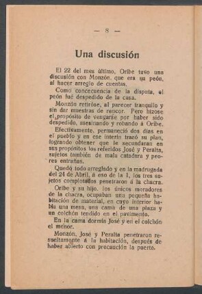 Una discusión