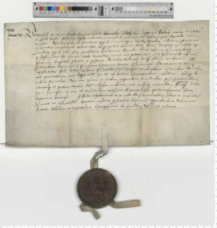 Präsentation an Propst Jacob Schomaker für eine Commende am Barbare Altar zu St. Lamberti [lat].
