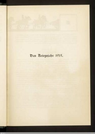 Das Kriegsjahr 1915