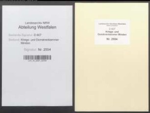 Erblicher Verkauf der Krummen-Wassermühle ((Amt Vlotho) - Band 2