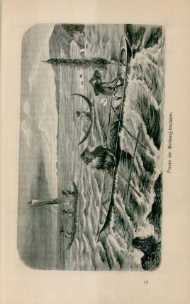 Prauen der Mentawej-Insulaner