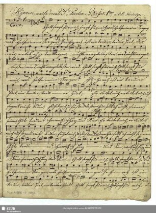 [Solo and coro:] Basso 1.mo