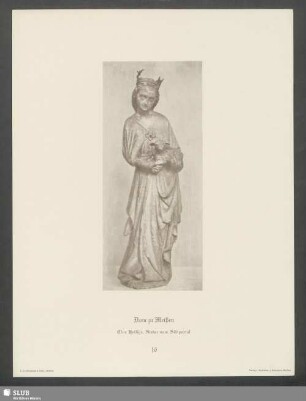 Dom zu Meißen. Eine Heilige, Statue vom Südportal