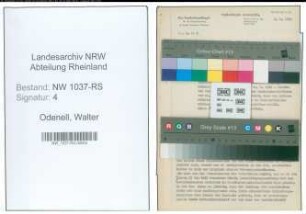 Entnazifizierung Walter Odenell , geb. 15.02.1902 (Amtsgerichtsrat)