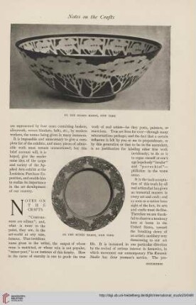 Notes on the crafts