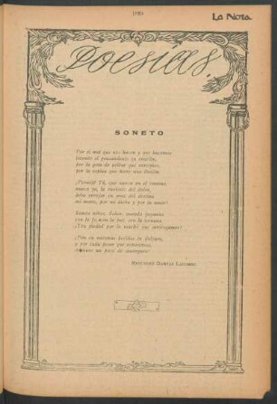 Poesías : Soneto