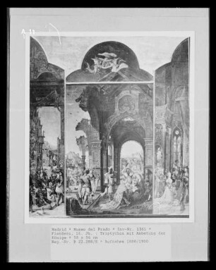 Triptychon mit Anbetung der Könige