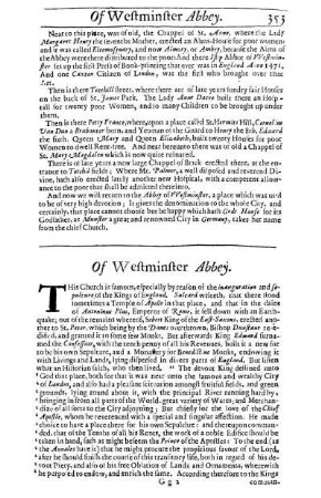 Of Westminster Abbey