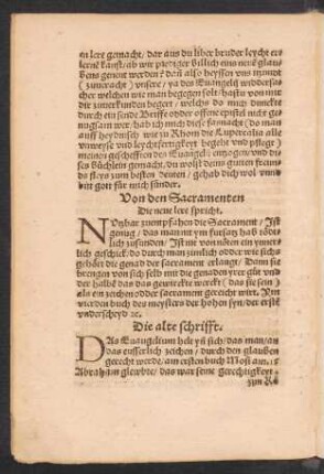 Von den Sacramenten