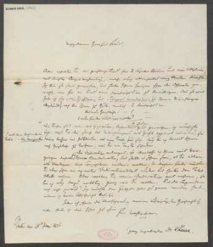 Brief an B. Schott's Söhne : 18.06.1836