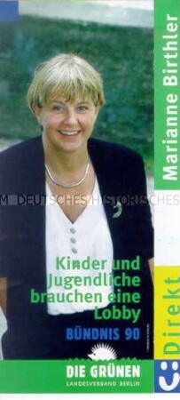 Wahlwerbung von Bündnis 90/Die Grünen zur Bundestagswahl 1998