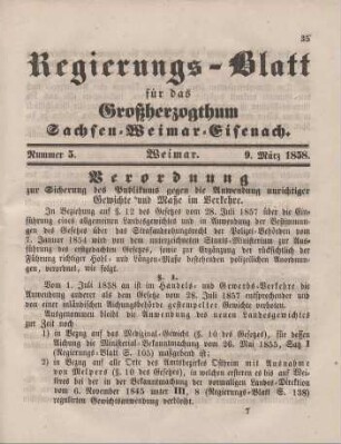 Nr. 5 : 9. März 1858