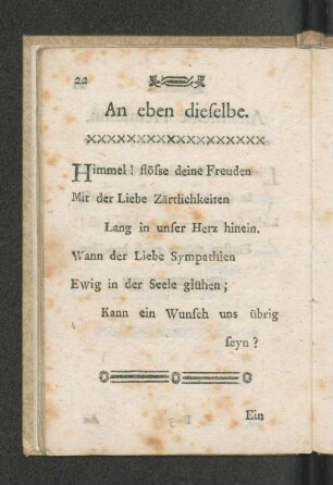 An eben dieselbe.