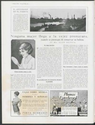 Ninguna mujer llega a la vejez prematura
