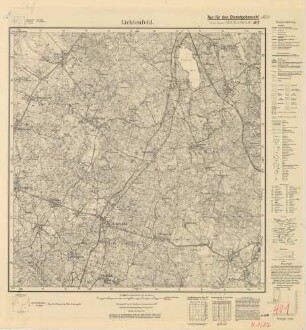 1687 (alte Nr.: 401) Lichtenfeld, Meßtischblatt (4cm - Karte)