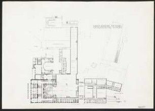 Nationaltheater, München Wiederaufbau: Gesamtplanung Grundriss Parkettgeschoss