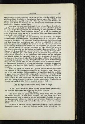 ¬Der¬ Religionsunterricht nach dem Kriege