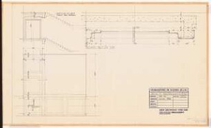 Reichsluftfahrtministerium, Berlin: Treppe V5/L5, Decke: Schnitt, Ansicht 1:50, Detail 1:10