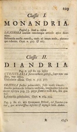 Flora Virginica : exhibens plantas quas Johannes Clayton in Virginia observavit atque collegit ;, 2. (1743). - S. 129 - 206
