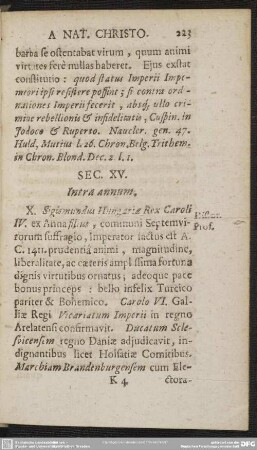 Sec. XV. Intra annum