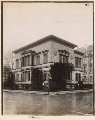 Villa Blanckertz Stülerstraße 1, Berlin-Tiergarten: Ansicht (aus: Julius Kohte, Alt-Berlin, Bauwerke in Berlin und Charlottenburg, aufgenommen 1907-1914)