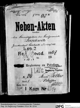 Kanalisation der Landgemeinde Lankwitz, Zweckverband Lankwitz-Marienfelde