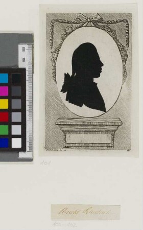 [Bildnis von Arnold Schuback] : [Schattenriss]