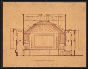 Capitol-Lichtspiele am Zoo, Berlin: Querschnitt 1:100 (von Inv.Nr. 3182)