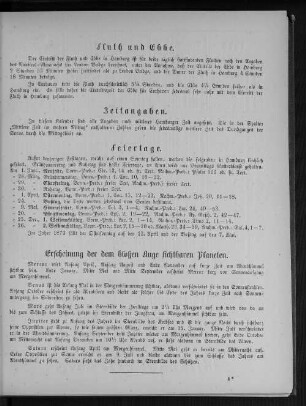 Zeitangaben.