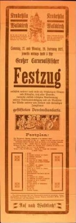 Großer carnevalistischer Festzug der Krakehlia Waldkirch