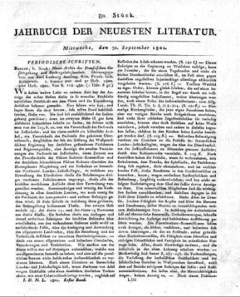 1801-09-30 : 80. Stück