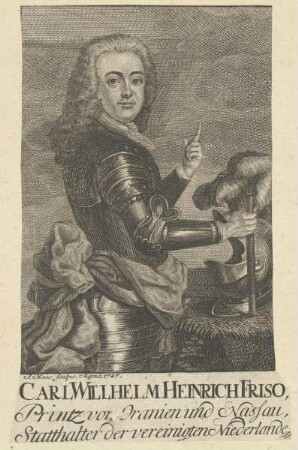 Bildnis des Carl Wilhelm Heinrich Friso, Prinz von Oranien und Nassau