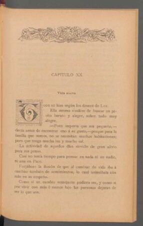 Capítulo XX - Vida nueva