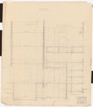 Schauspielhaus, Bochum: Bühnenhaus: Längsschnitt C-D 1:50