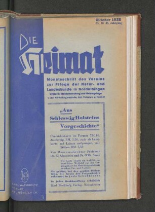 Oktober 1935, Nr. 10, 45. Jahrgang