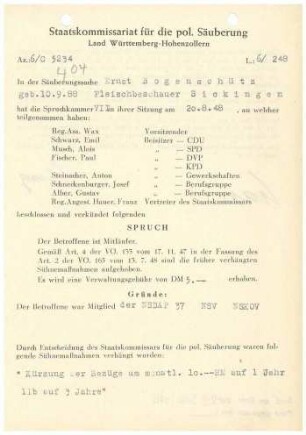 Bogenschütz, Ernst