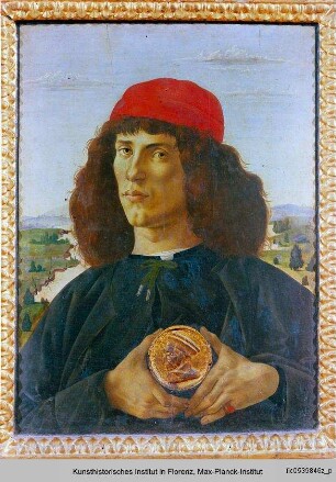 Männliches Bildnis mit Medaille - Männliches Bildnis mit einer Medaille v. Cosimo il Vecchio