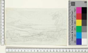 Mittelmeerlandschaft mit Villa