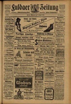 Zweite Ausgabe vom Mittwoch, den 11. April 1906.