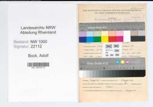 Entnazifizierung Adolf Bock, geb. 28.09.1913 (Bergmann)