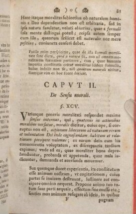 Capvt II. De Sensu morali.