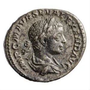 Münze, Denar, 222 n. Chr.
