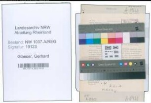 Entnazifizierung Gerhard Glaeser , geb. 00.00.0000 (Techn.Bahninspektor)
