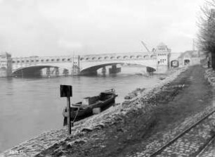 Bau der alten Kanalbrücke Minden/MLK