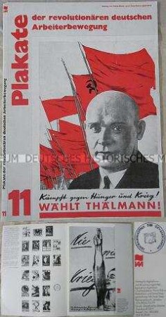 Mappe mit Plakaten der Arbeiterbewegung