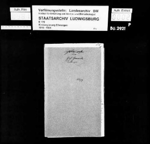 Schuldenwesen der Gesamt- und der Teilgemeinde Dalkingen